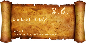 Wentzel Ottó névjegykártya